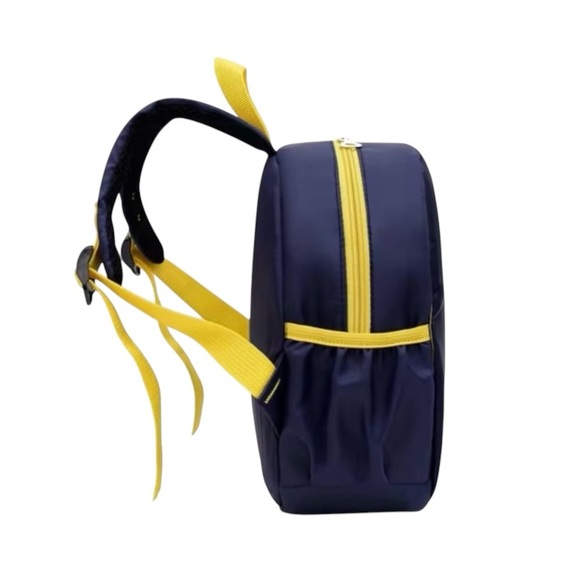 Mini Navy Blue Dinosaur Backpack - Toddlers, Preschool, Kindergarten, Etc. - Picture 5 of 11